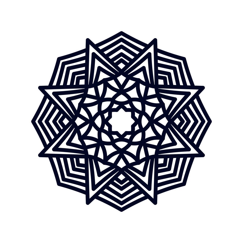 Mandala. Indisk bröllopsmeditation. vektor