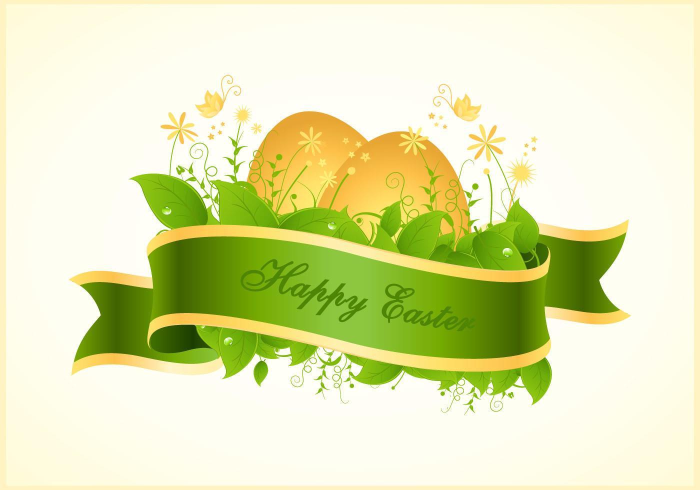 Happy Easter Vector Background