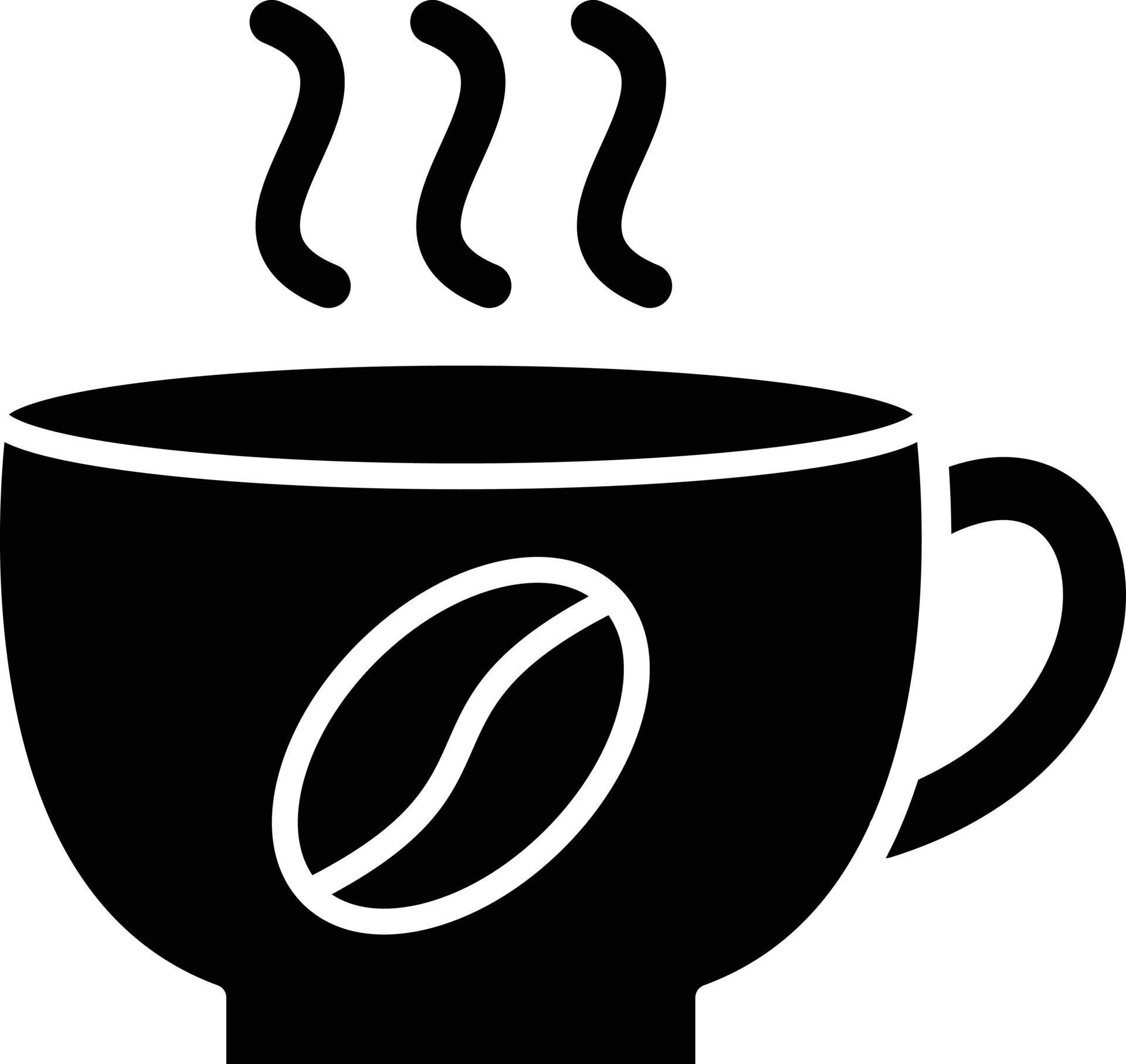kaffe ikon stil vektor