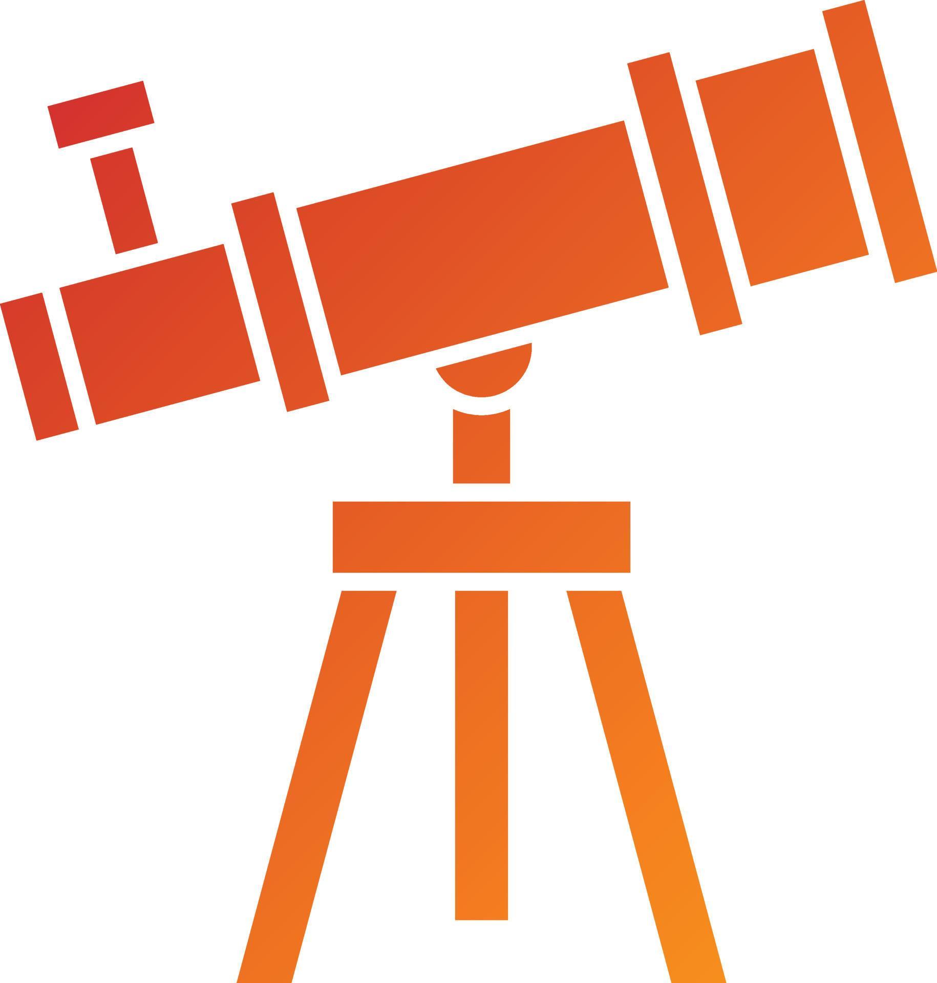 teleskop ikon stil vektor