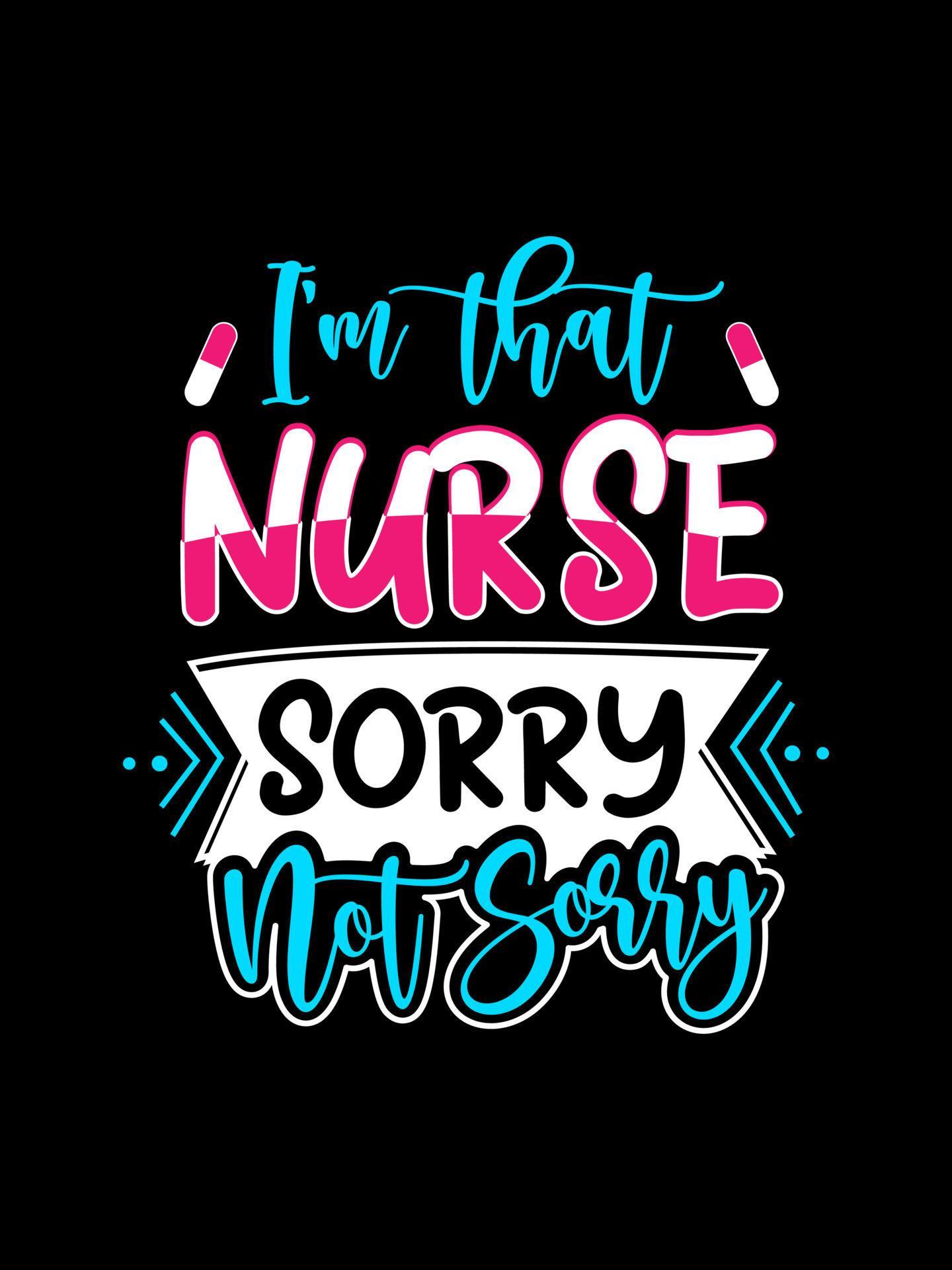 sjuksköterska typografi t-shirts citat design vektor
