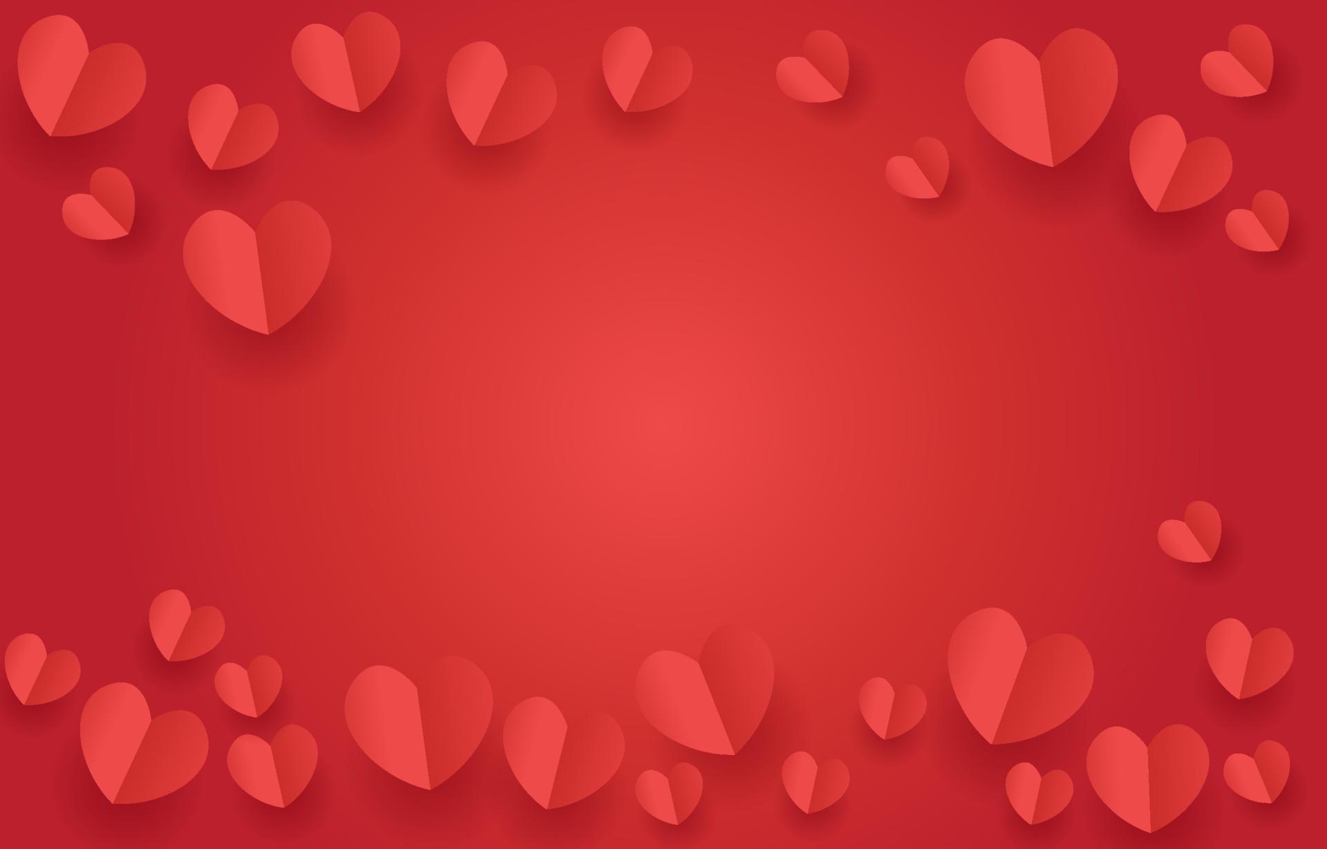 rotes podium illustration vektorkonzept liebe oder valentinstag. mit Herzen dekorieren. design für hintergrund, web, app, banner, vorlage, werbung. leeres zylinderpodium für produkt. vektor