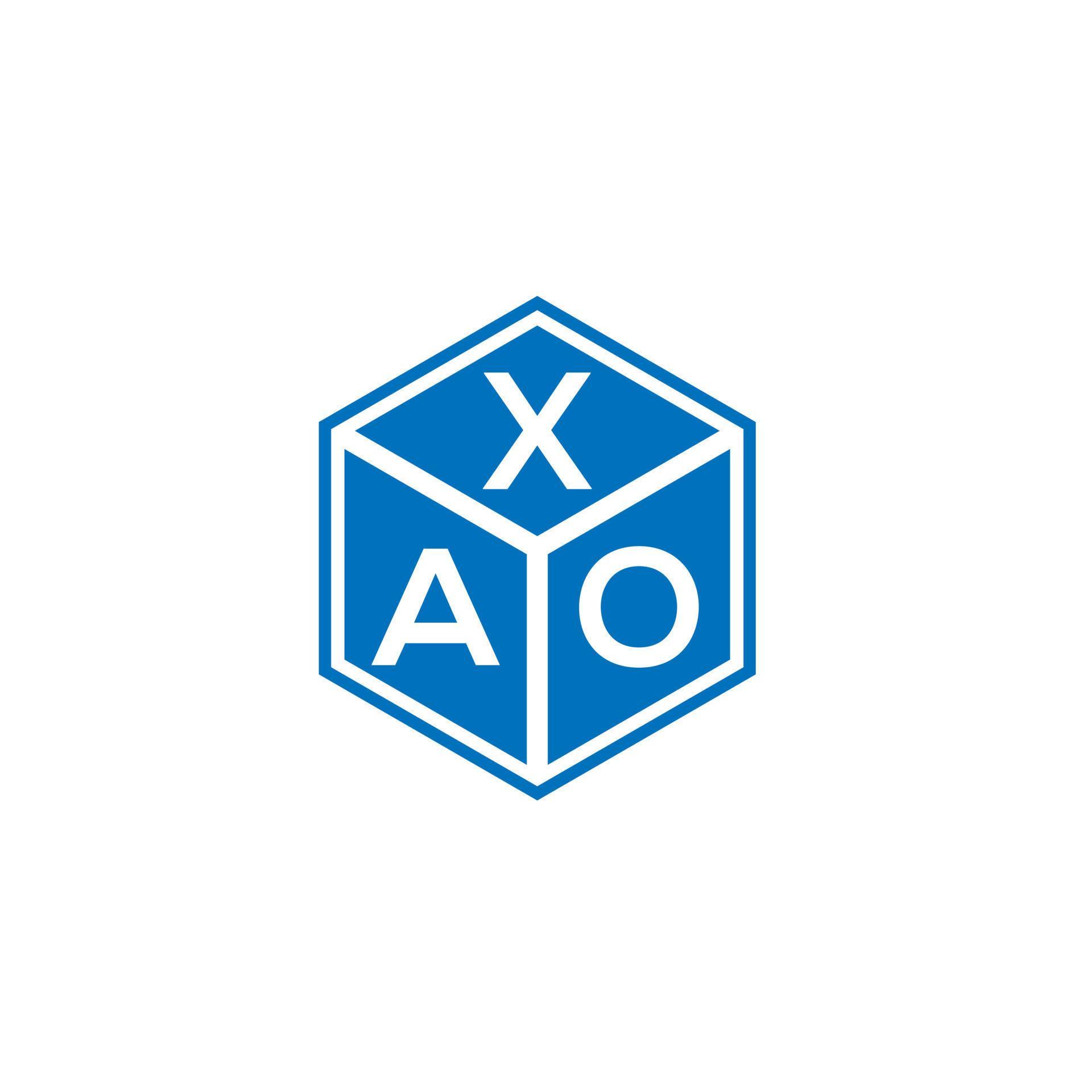 Xao-Brief-Logo-Design auf weißem Hintergrund. Xao kreatives Initialen-Buchstaben-Logo-Konzept. Xao-Buchstaben-Design. vektor