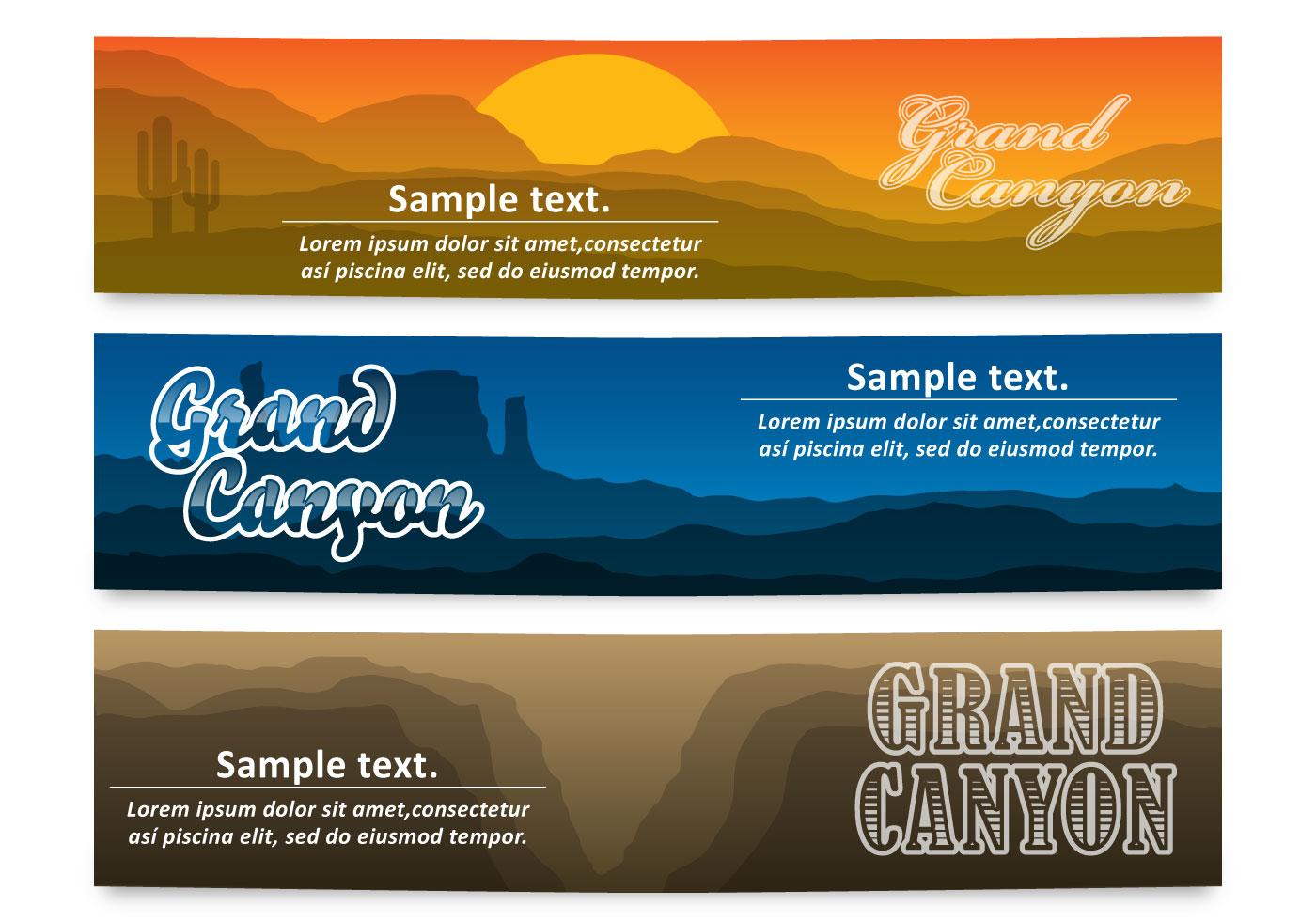 Grand Canyon banners vektor