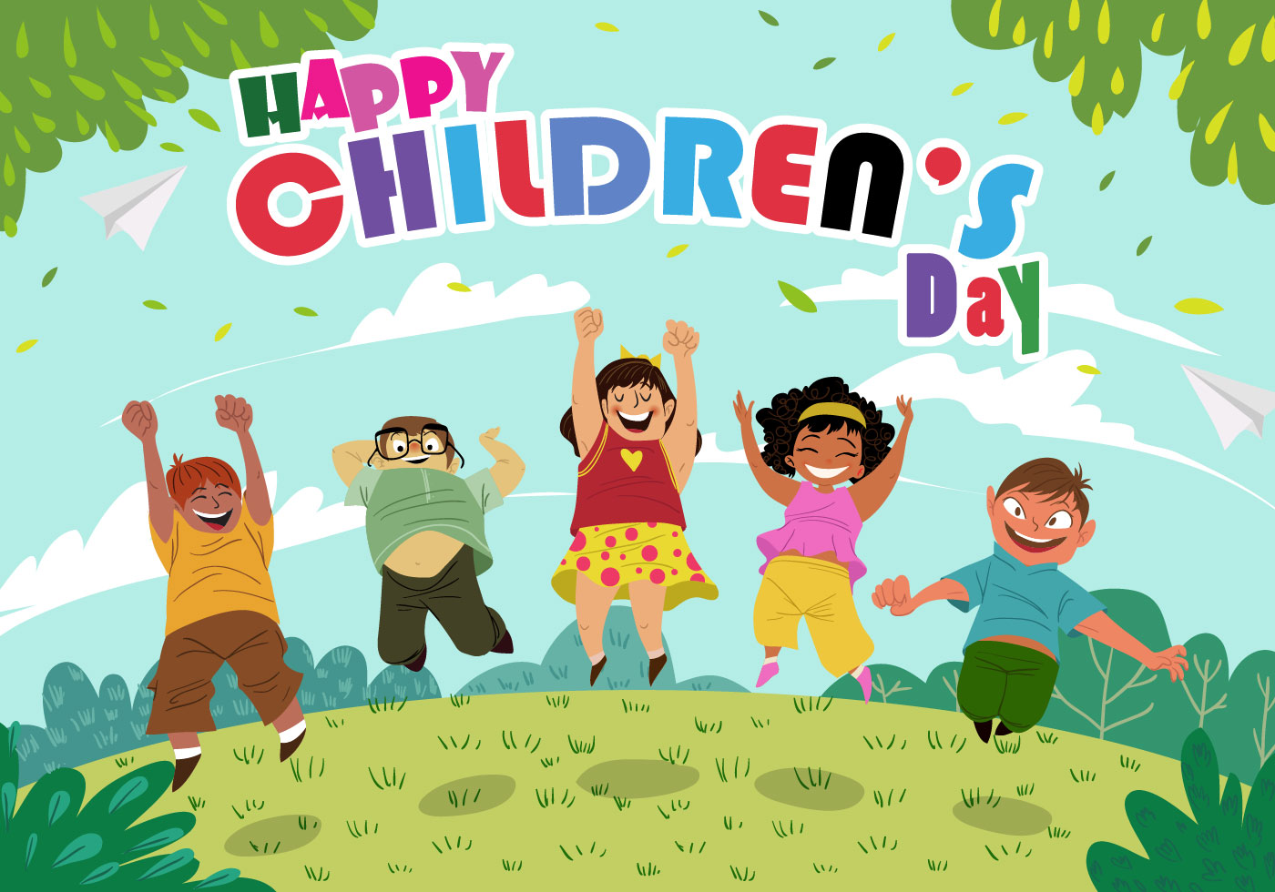 Alles Gute Zum Kindertag Download Kostenlos Vector Clipart Graphics Vektorgrafiken Und Design Vorlagen