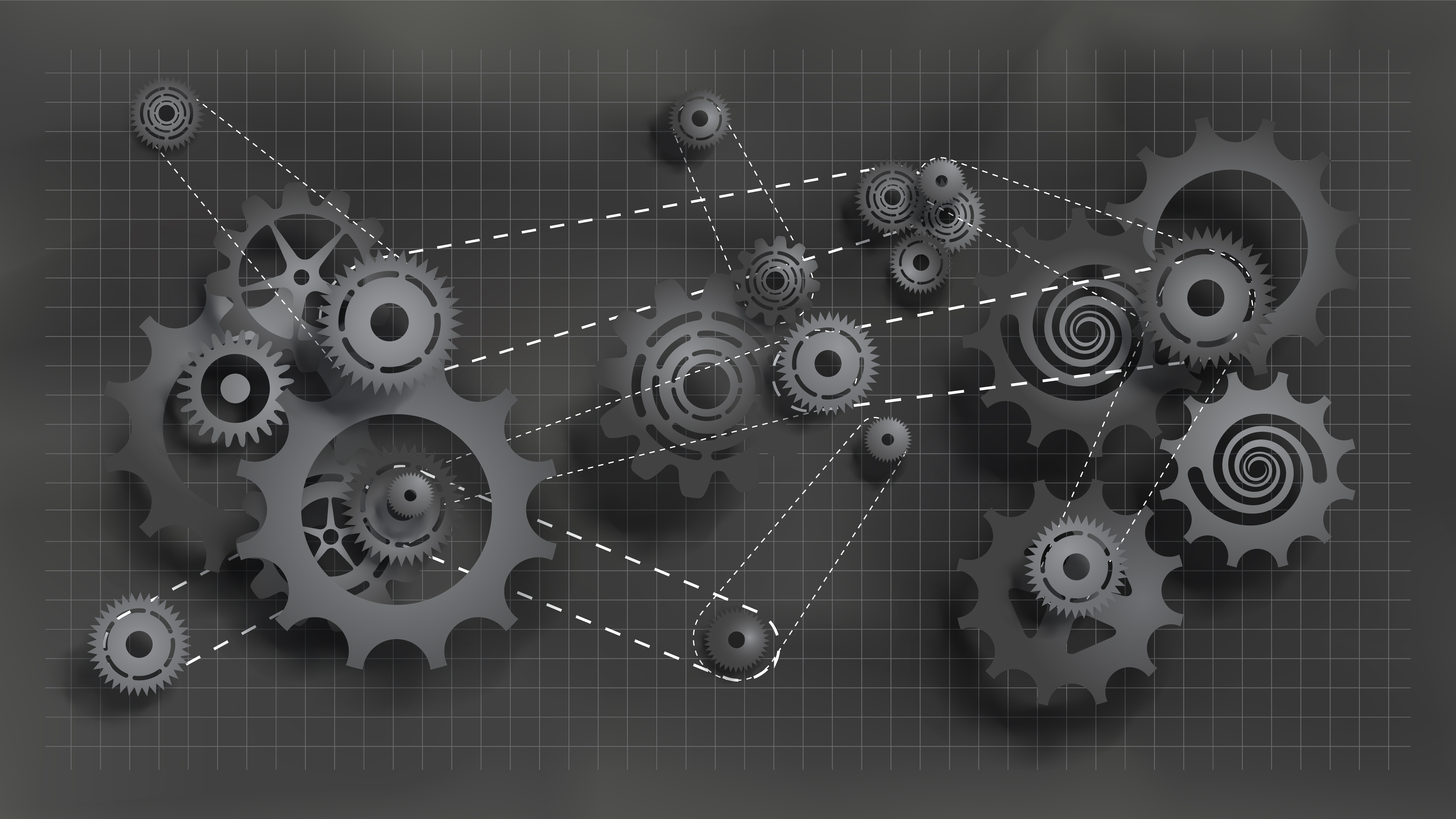 Mechanismus Getriebe und Zahnräder beim Arbeit industriell Maschinen. ai  generiert 23377956 Stock-Photo bei Vecteezy