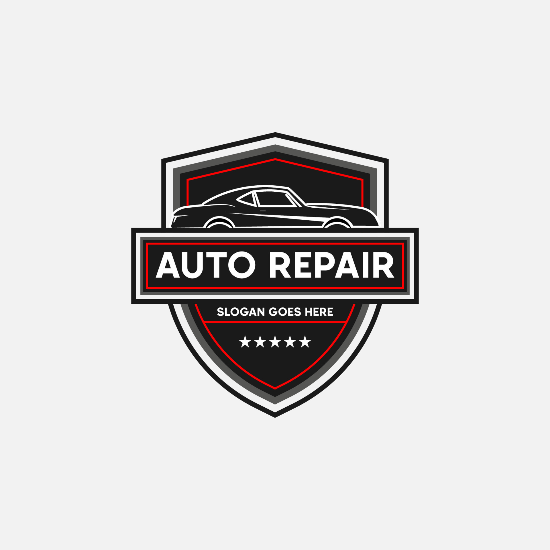 Auto-Reparaturservice-Logo, Abzeichen, Emblem, Vorlage. Perfektes Logo:  Stock-Vektorgrafik (Lizenzfrei) 2169575683
