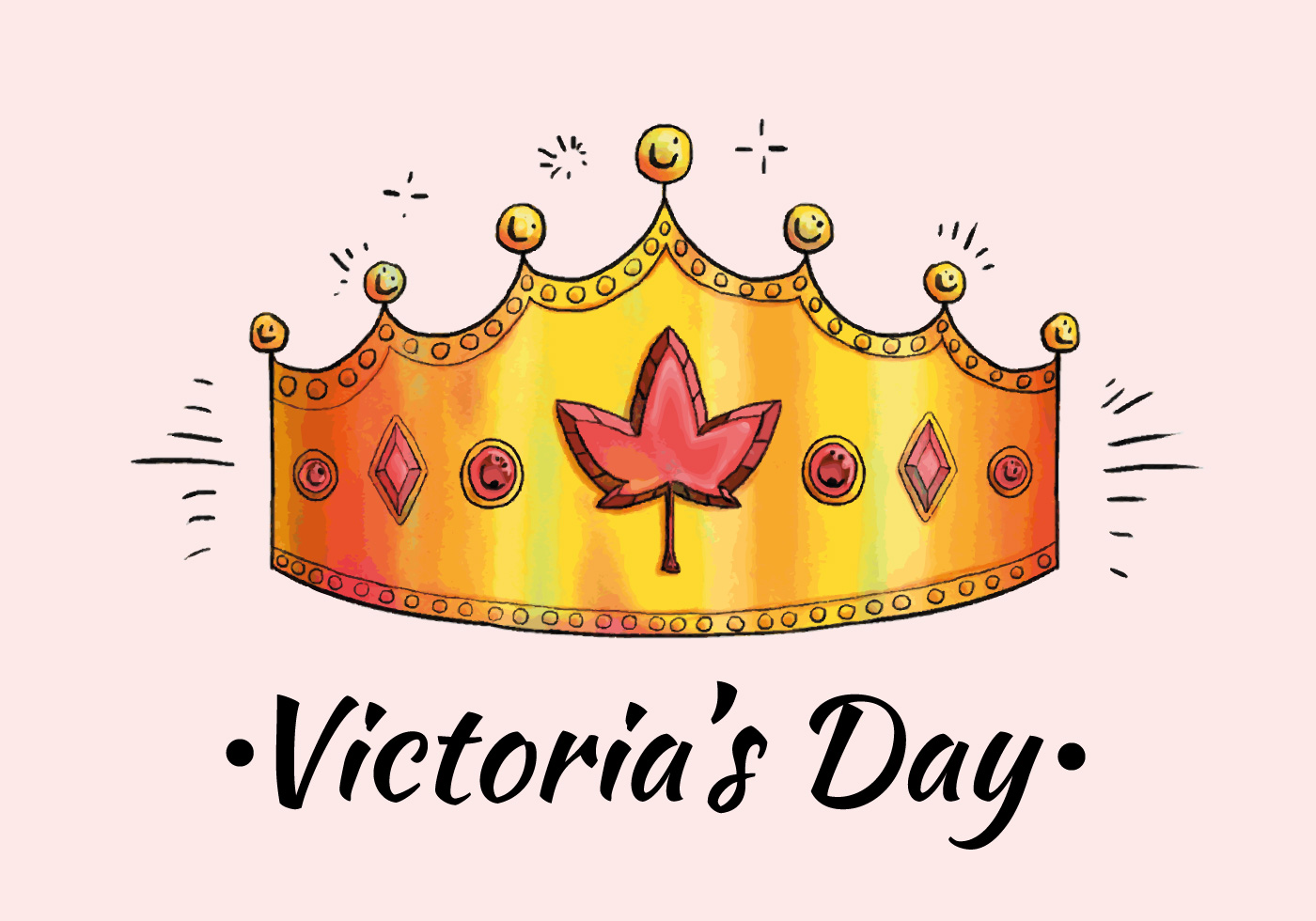 Aquarell Kanadische Krone Zu Feiern Victoria S Day Vector 147991 Vektor Kunst Bei Vecteezy