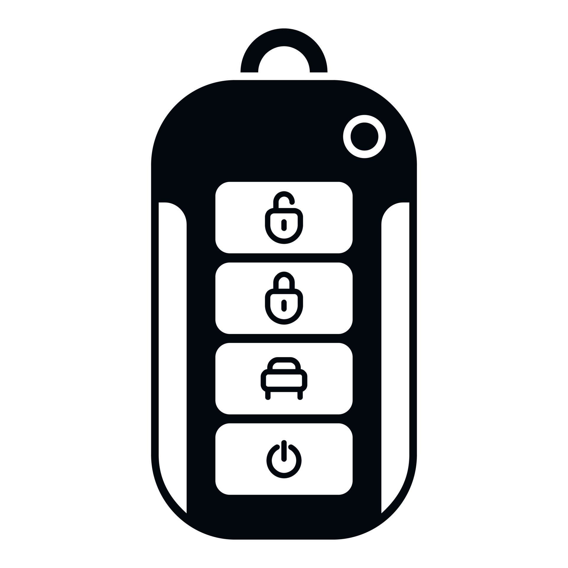 Smart-Key-Symbol einfachen Vektor sperren. auto fernbedienung
