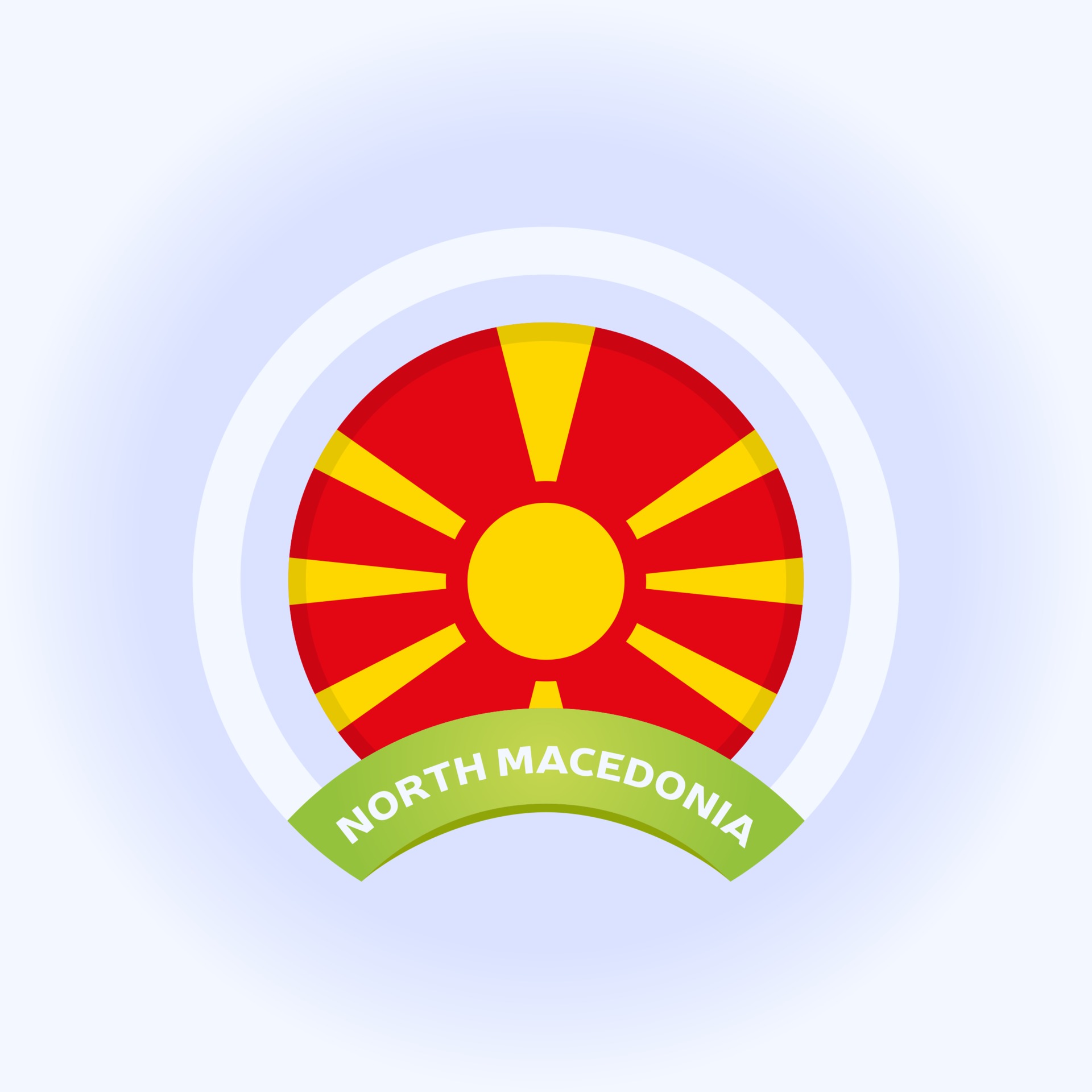 Nordmakedonien Flagge 2033845 Vektor Kunst Bei Vecteezy