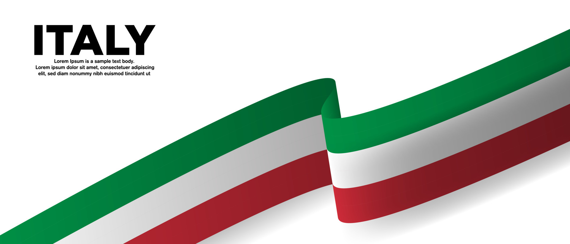 3d winken Italienisch Flagge auf Weiß Hintergrund. Flagge von Italien  Vorlage zum Italienisch Ferien und Kultur Design. editierbar Vektor  Illustration. 24234013 Vektor Kunst bei Vecteezy