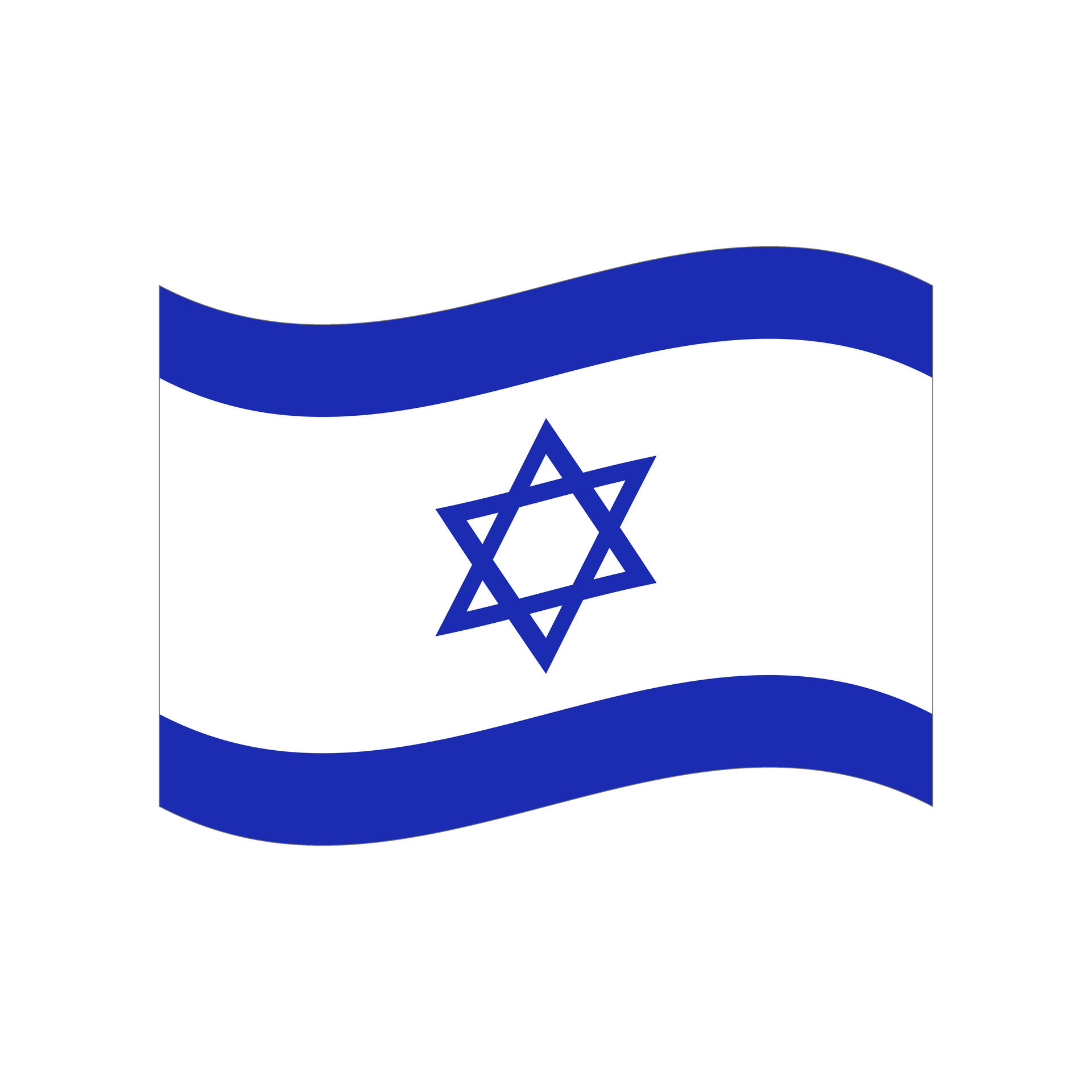 flattern israelisch Flagge. Flagge von Israel. Vektor. 26531168