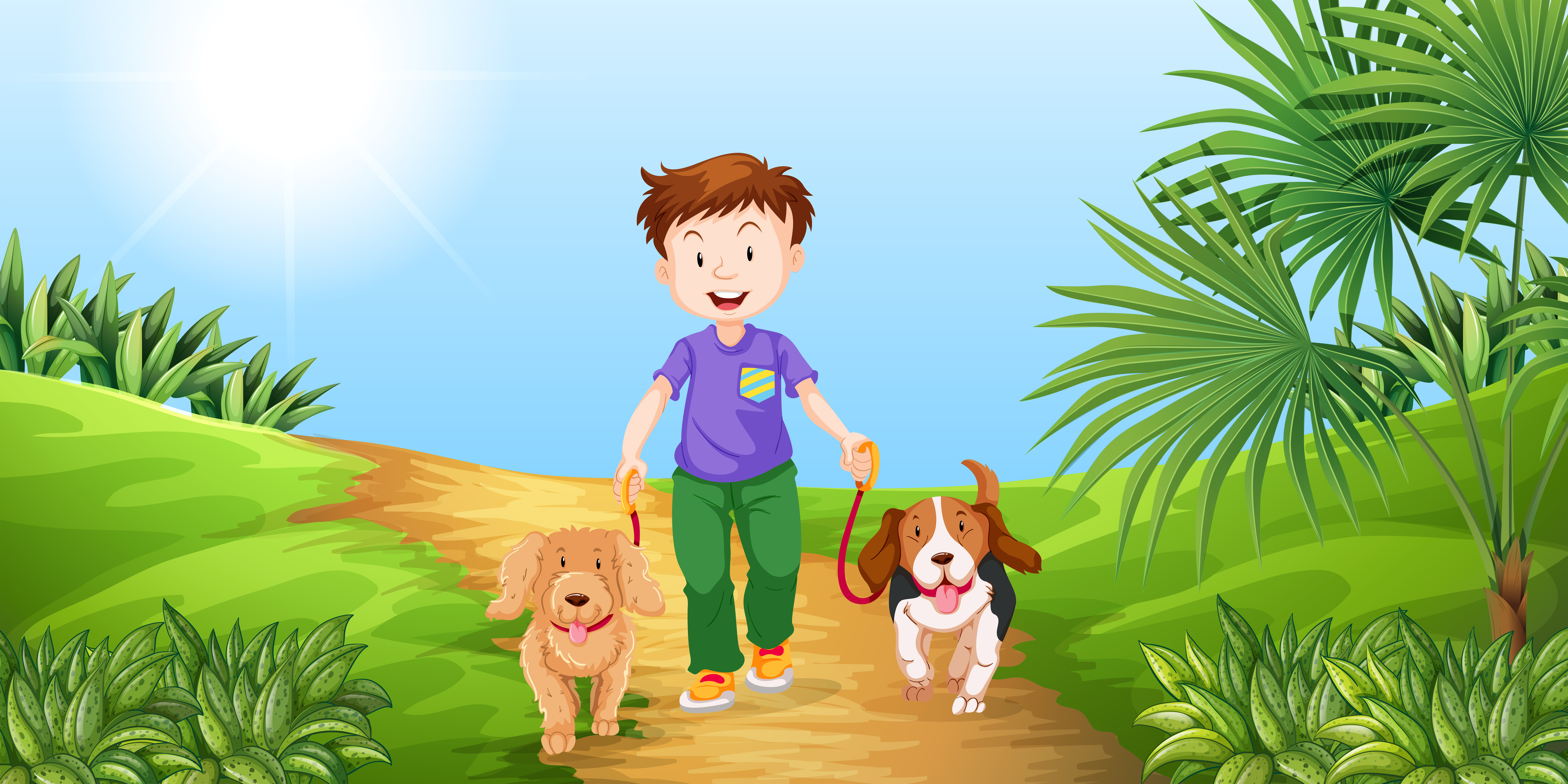 The dog likes the park. Прогулка с собакой рисунок. Walk для детей. Walk the Dog картинка для детей. Walk in the Park for children.