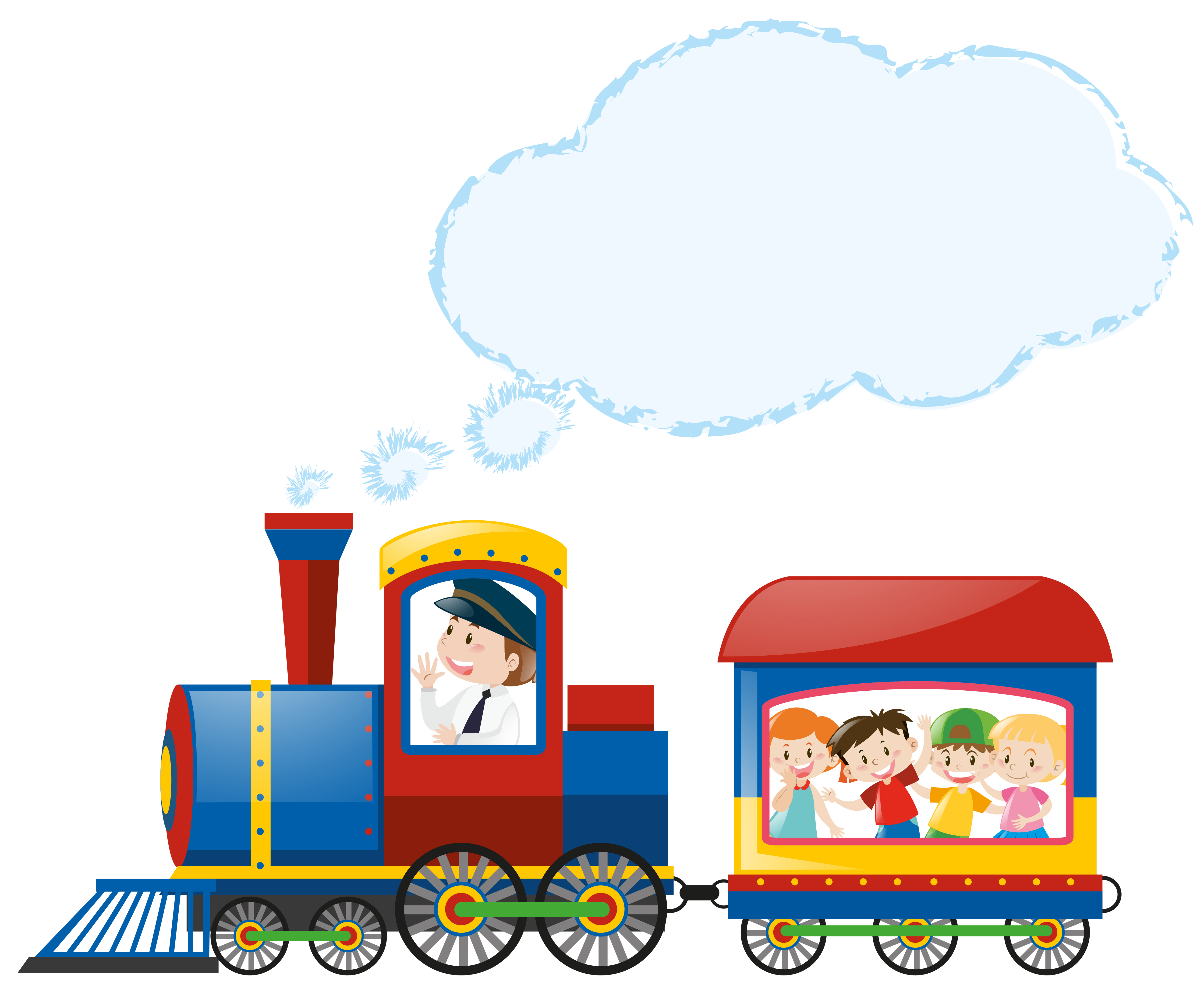 Kinder Fahren Mit Dem Zug Download Kostenlos Vector Clipart Graphics Vektorgrafiken Und Design Vorlagen
