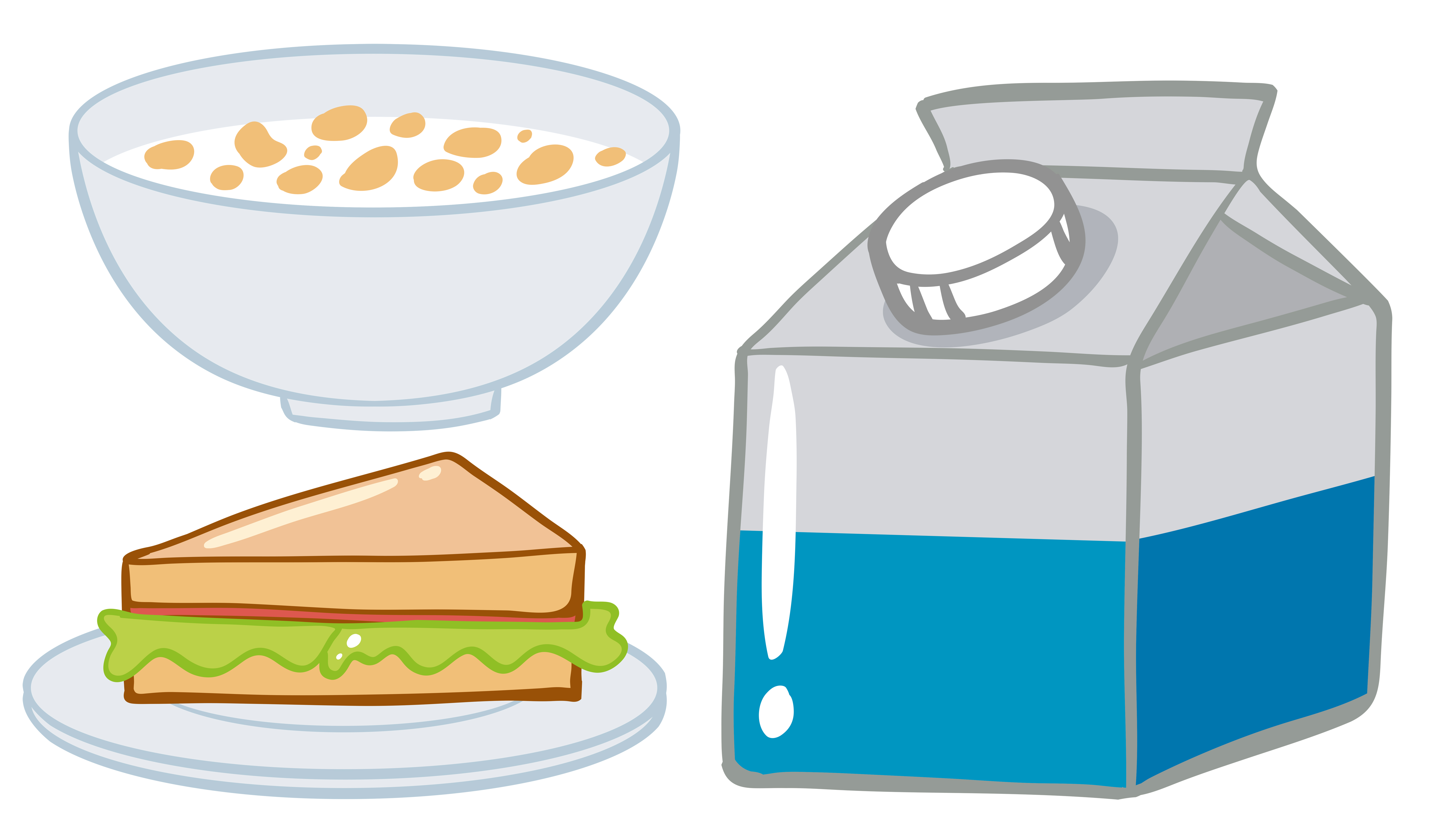 Fruhstuck Mit Musli Und Milch Download Kostenlos Vector Clipart Graphics Vektorgrafiken Und Design Vorlagen