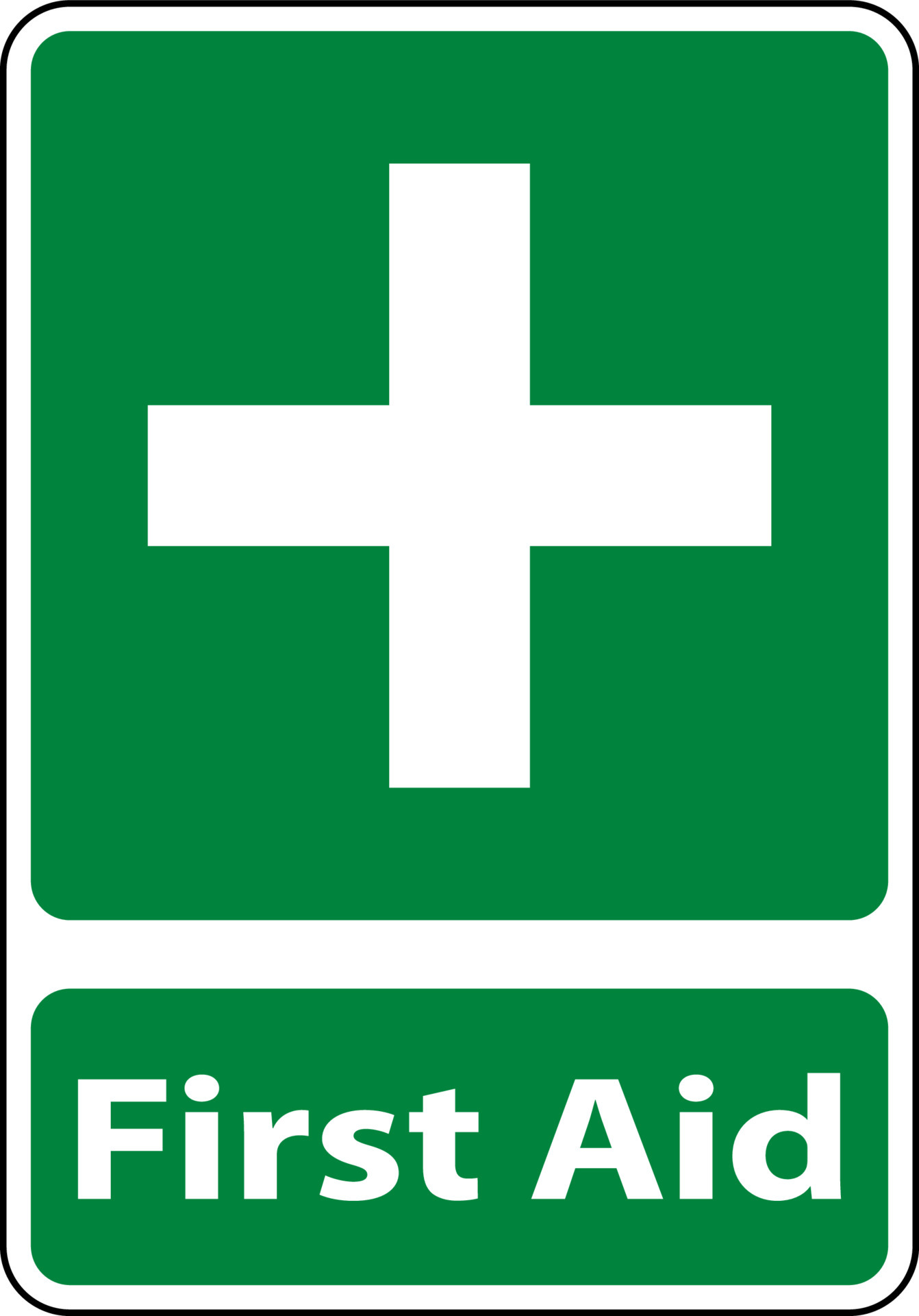 Erste-Hilfe-Station-Schild auf weißem Hintergrund 5993053 Vektor Kunst bei  Vecteezy