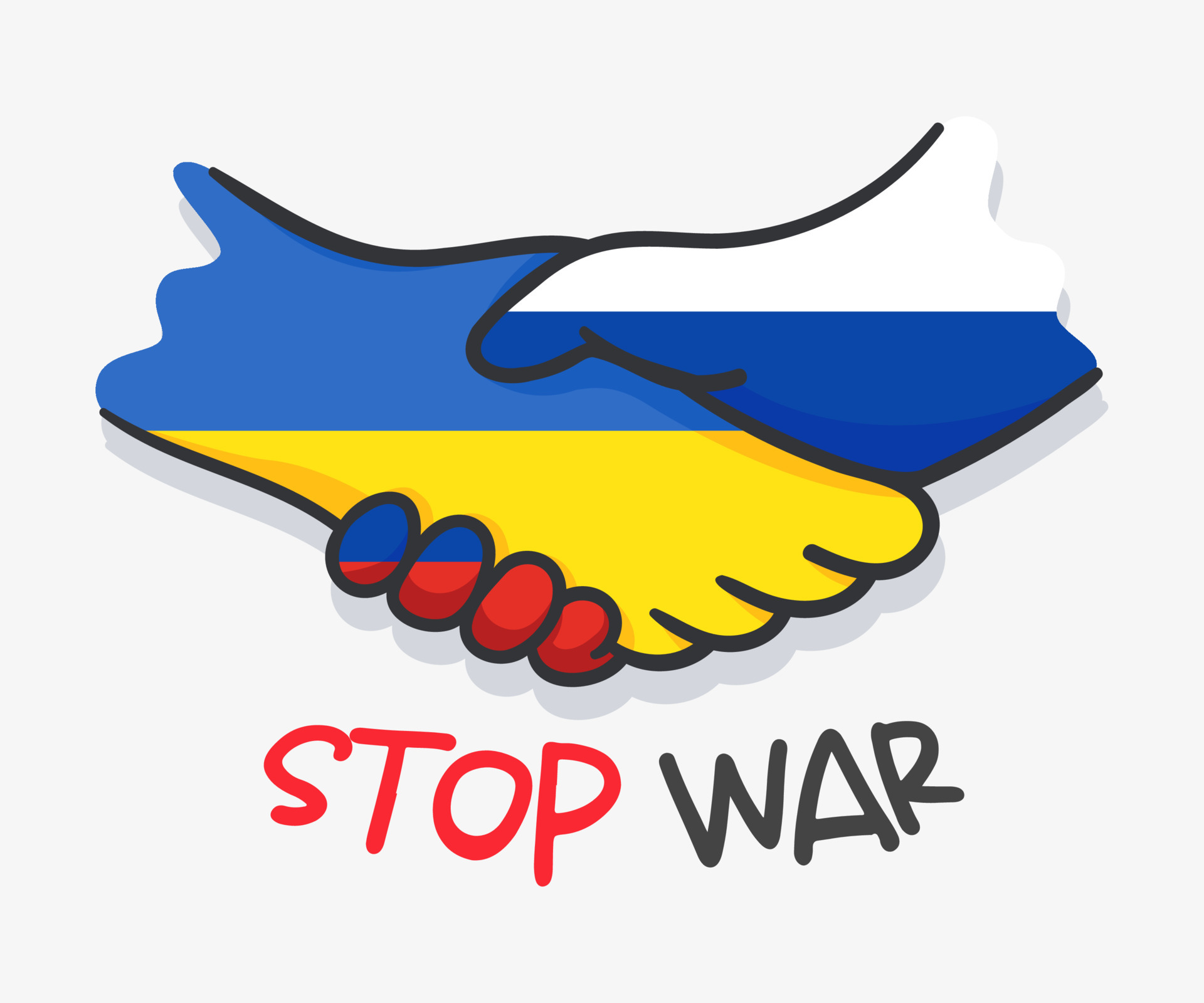 Frieden für die Ukraine. Handshake-Vektor, um den Krieg zwischen der Ukraine  und Russland zu beenden Frieden in die Ukraine 6410139 Vektor Kunst bei  Vecteezy