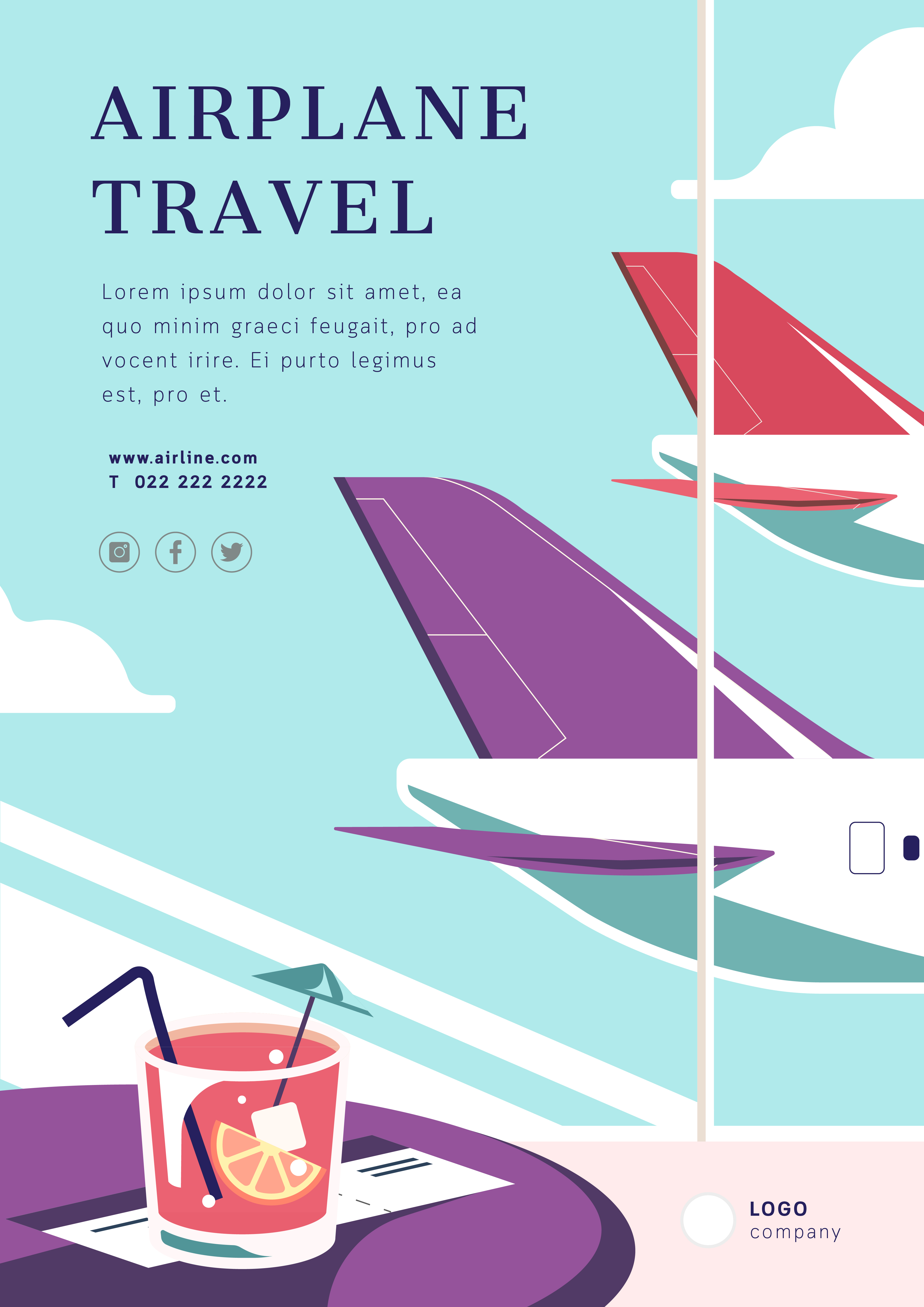 Flugzeug Reise Plakat Layout Download Kostenlos Vector Clipart Graphics Vektorgrafiken Und Design Vorlagen