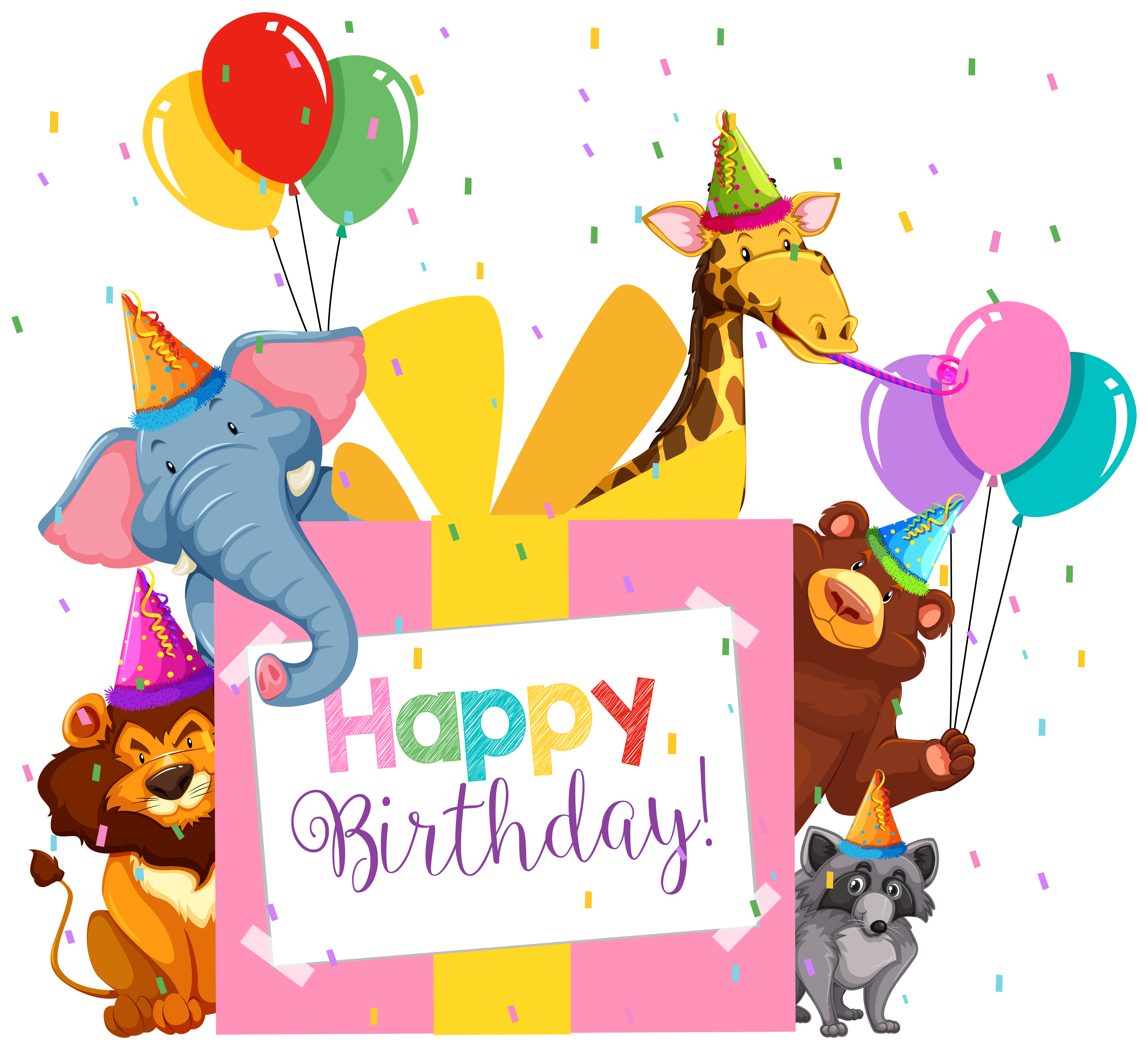 Alles Gute Zum Geburtstag Party Thema Download Kostenlos Vector Clipart Graphics Vektorgrafiken Und Design Vorlagen