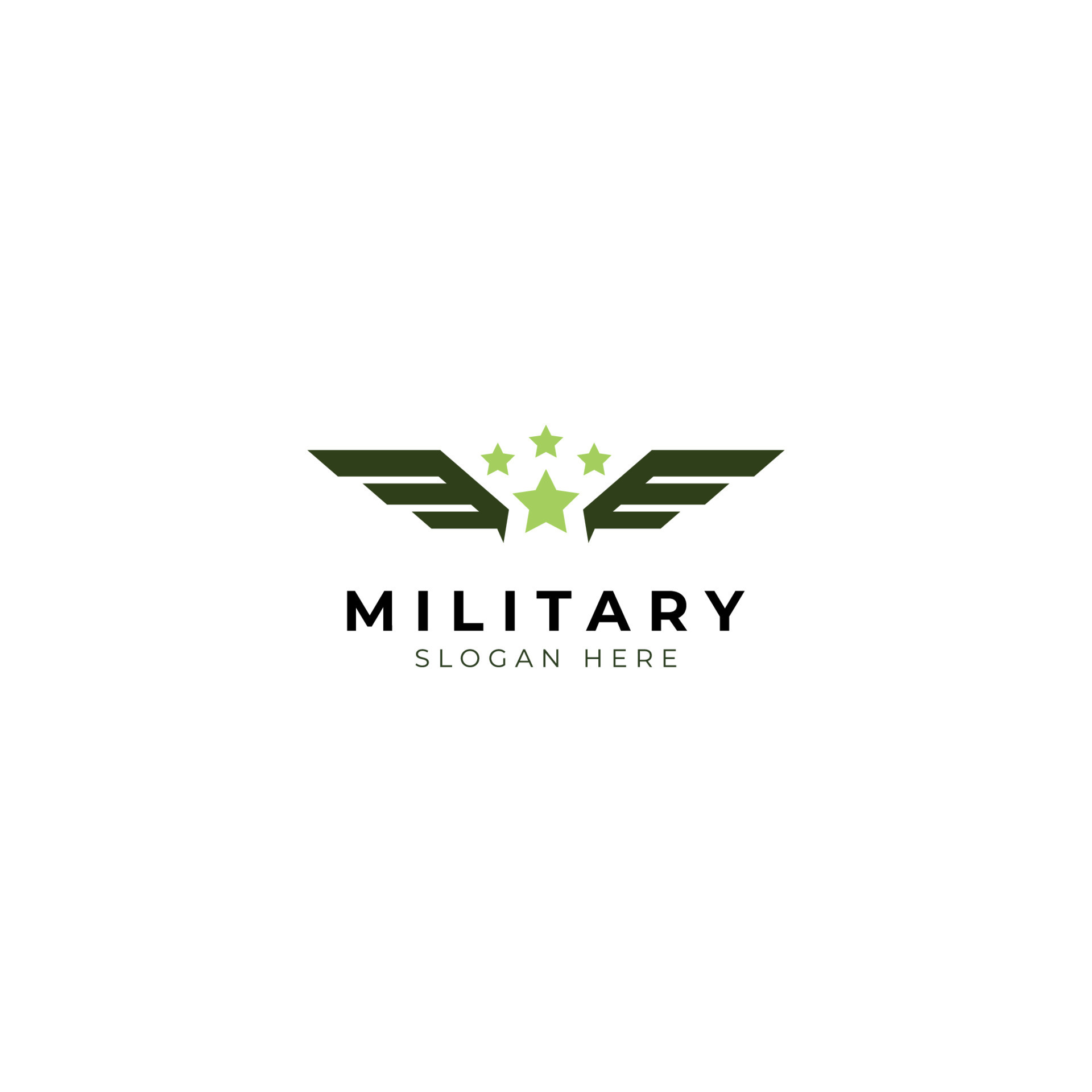 Armee-Militär-Emblem-Abzeichen-Logo-Vorlage 7795184 Vektor Kunst