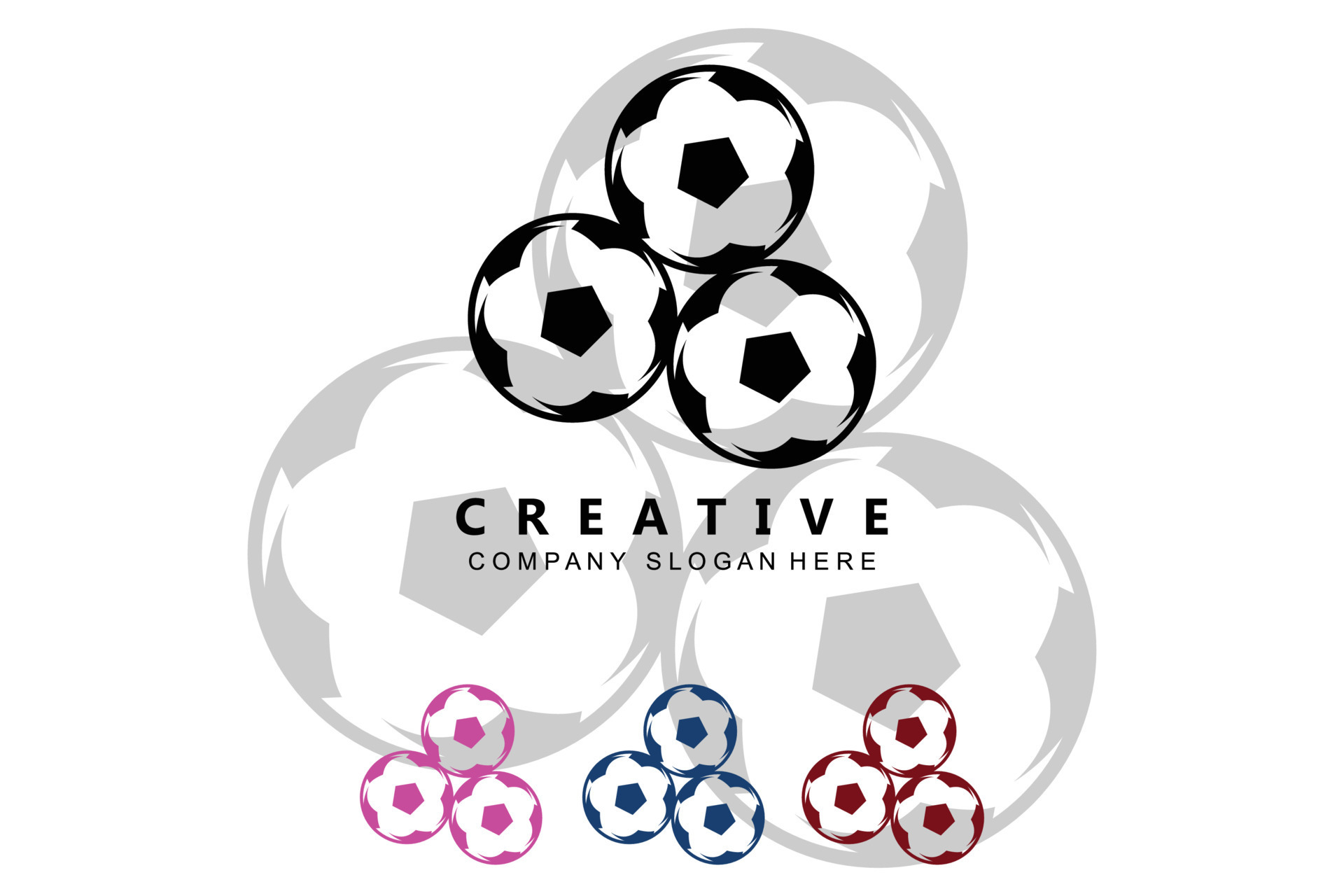 Fußball-Sport-Logo-Icon-Vektor, Retro-Spiele-Konzept 8208029 Vektor Kunst bei Vecteezy
