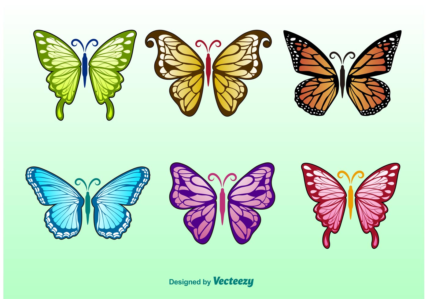 Frühling Schmetterlinge Illustrationen 90449 Vektor Kunst bei Vecteezy