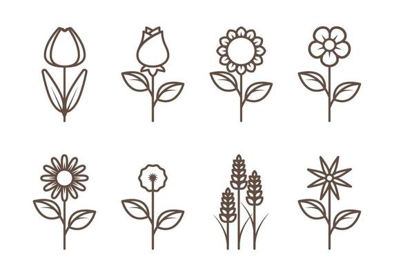 Blumen Umrisse Vektoren Download Kostenlos Vector Clipart Graphics Vektorgrafiken Und Design Vorlagen