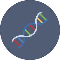 DNA flacher Kreis mehrfarbig vektor