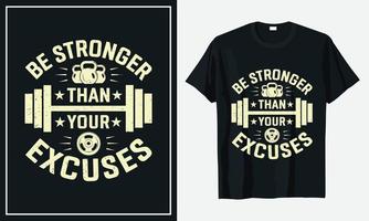 Fitness-T-Shirt-Design für den Alltag vektor