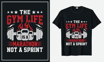 gym fitness dagliga liv t-shirt design vektor