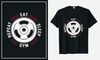 gym fitness dagliga liv t-shirt design vektor