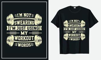 Fitness-T-Shirt-Design für den Alltag vektor