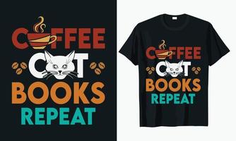 kaffe typografi t-shirt design vektor