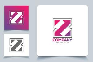 buchstabe z logo template branding design und kreatives konzept. kostenlose Download-Vektordatei. vektor