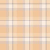 Nahtloses Muster in tollen Pastellfarben Orange, Beige und Grau für Plaid, Stoff, Textil, Kleidung, Tischdecke und andere Dinge. Vektorbild. vektor