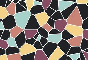voronoi färgglada diagram geometrisk kakel textur, bakgrund, handritad sten textur, tryck tyg vektor mosaikmönster