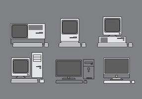 Vektor Computer Illustration Set