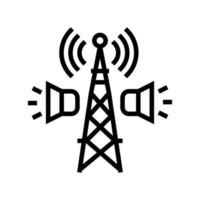 Radio-Rundfunklinie Symbol-Vektor-Illustration vektor