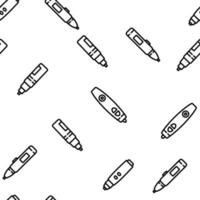 3d penna utskrift gadget vektor seamless mönster