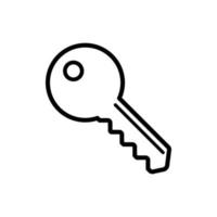 Schlüsselsymbol-Vektor-Design-Vorlage vektor