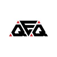 Qeq-Dreieck-Buchstaben-Logo-Design mit Dreiecksform. qeq-Dreieck-Logo-Design-Monogramm. Qeq-Dreieck-Vektor-Logo-Vorlage mit roter Farbe. qeq dreieckiges Logo einfaches, elegantes und luxuriöses Logo. qeq vektor