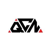 qcn-Dreieck-Buchstaben-Logo-Design mit Dreiecksform. QCN-Dreieck-Logo-Design-Monogramm. QCN-Dreieck-Vektor-Logo-Vorlage mit roter Farbe. qcn dreieckiges Logo einfaches, elegantes und luxuriöses Logo. qcn vektor