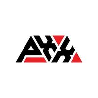 pxx-Dreieck-Buchstaben-Logo-Design mit Dreiecksform. Pxx-Dreieck-Logo-Design-Monogramm. pxx-Dreieck-Vektor-Logo-Vorlage mit roter Farbe. pxx dreieckiges Logo einfaches, elegantes und luxuriöses Logo. pxx vektor