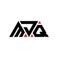 mjq Dreiecksbuchstaben-Logo-Design mit Dreiecksform. MJQ-Dreieck-Logo-Design-Monogramm. mjq-Dreieck-Vektor-Logo-Vorlage mit roter Farbe. mjq dreieckiges Logo einfaches, elegantes und luxuriöses Logo. mjq vektor