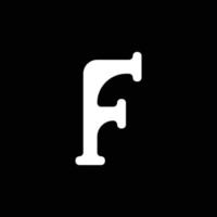 modern monogram bokstav f logotypdesign vektor