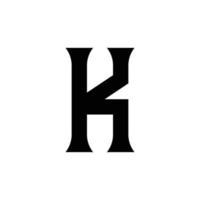 modernes monogrammbuchstabe k logo design vektor
