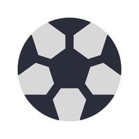 Fußball-Ikone mit flachem Stil vektor