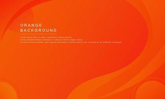orangefarbener geometrischer Hintergrund. orangefarbene Elemente mit fließendem Farbverlauf. Zusammensetzung dynamischer Formen. Vektor-Illustration. Folge 10. vektor