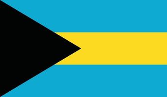 Vektor-Illustration der Bahamas-Flagge. vektor