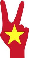 Vietnam-Flagge Zeichen der Freiheit. vektor
